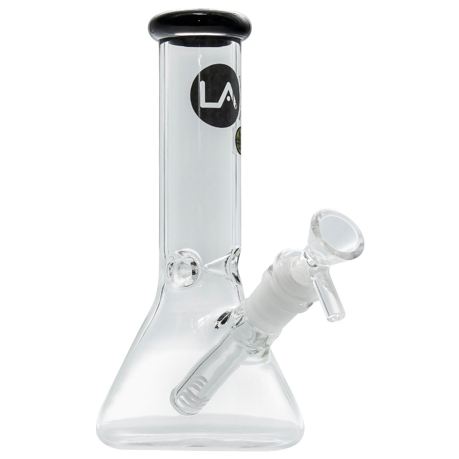 LA Pipes Beaker Bong - Multiple Colors - 8" - SmokeWeed.com