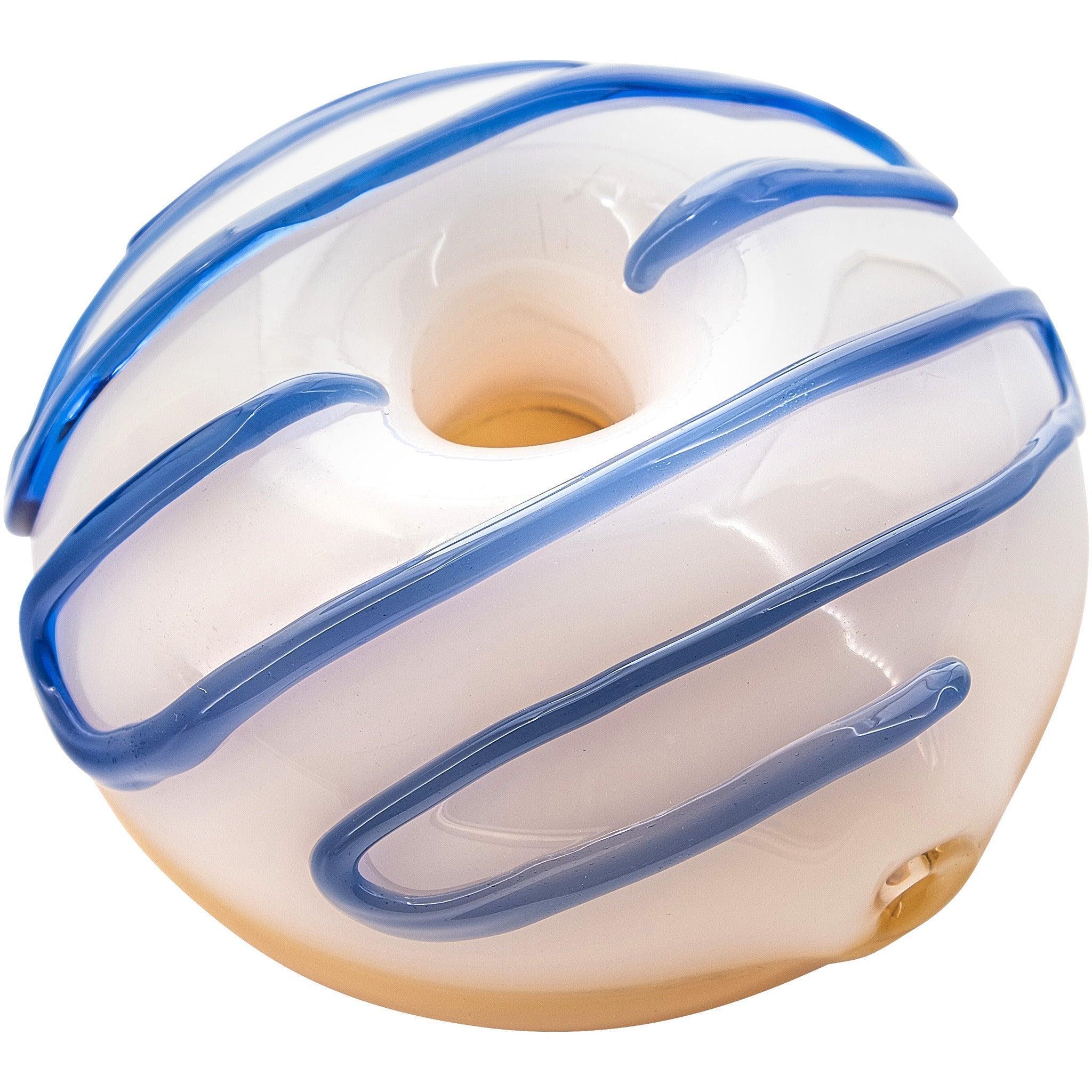 LA Pipes "Frosted Donut" Glass Pipe - SmokeWeed.com