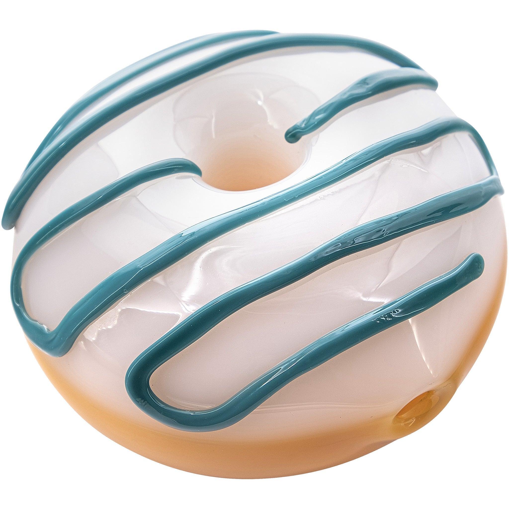 LA Pipes "Frosted Donut" Glass Pipe - SmokeWeed.com