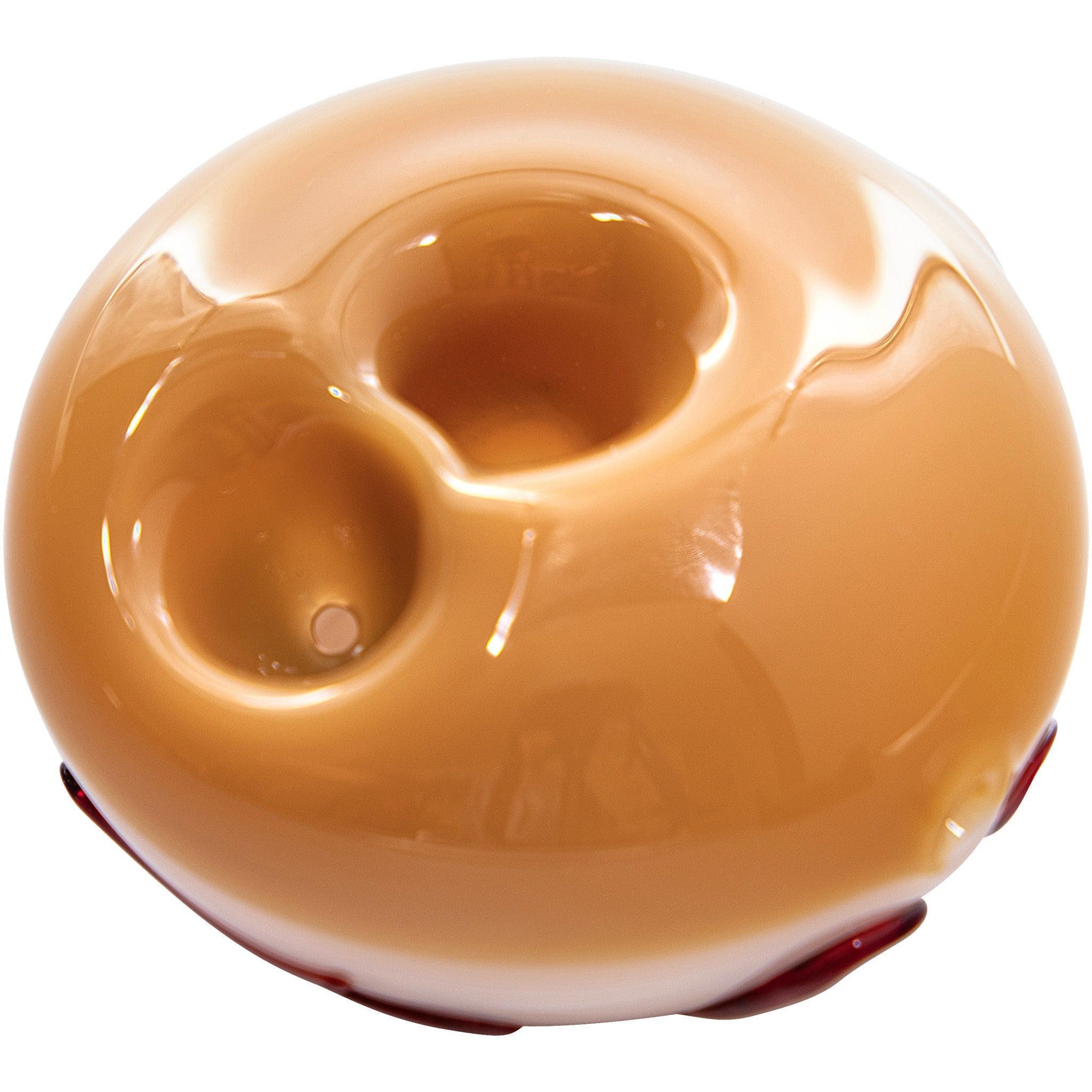 LA Pipes "Frosted Donut" Glass Pipe - SmokeWeed.com