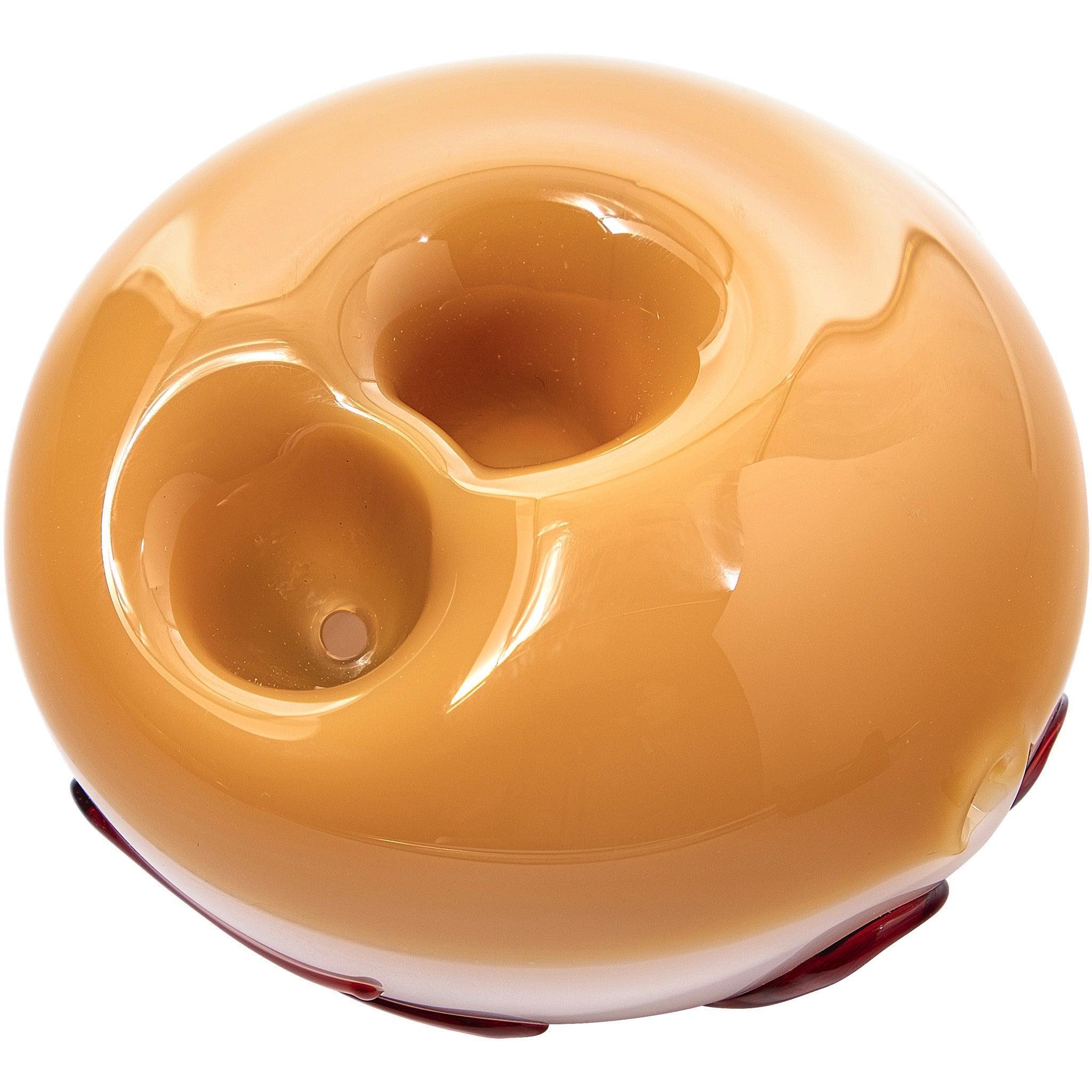 LA Pipes "Frosted Donut" Glass Pipe - SmokeWeed.com