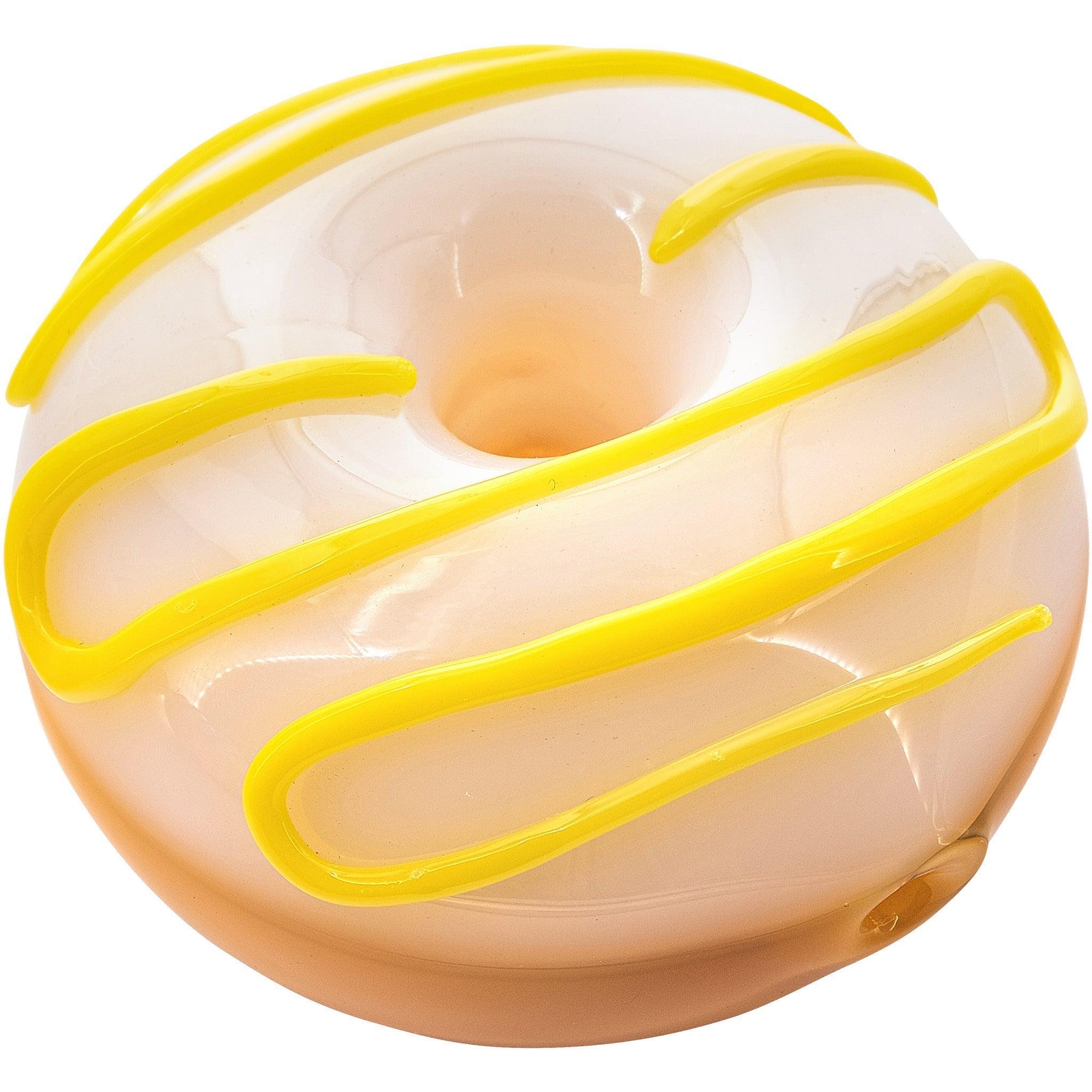 LA Pipes "Frosted Donut" Glass Pipe - SmokeWeed.com