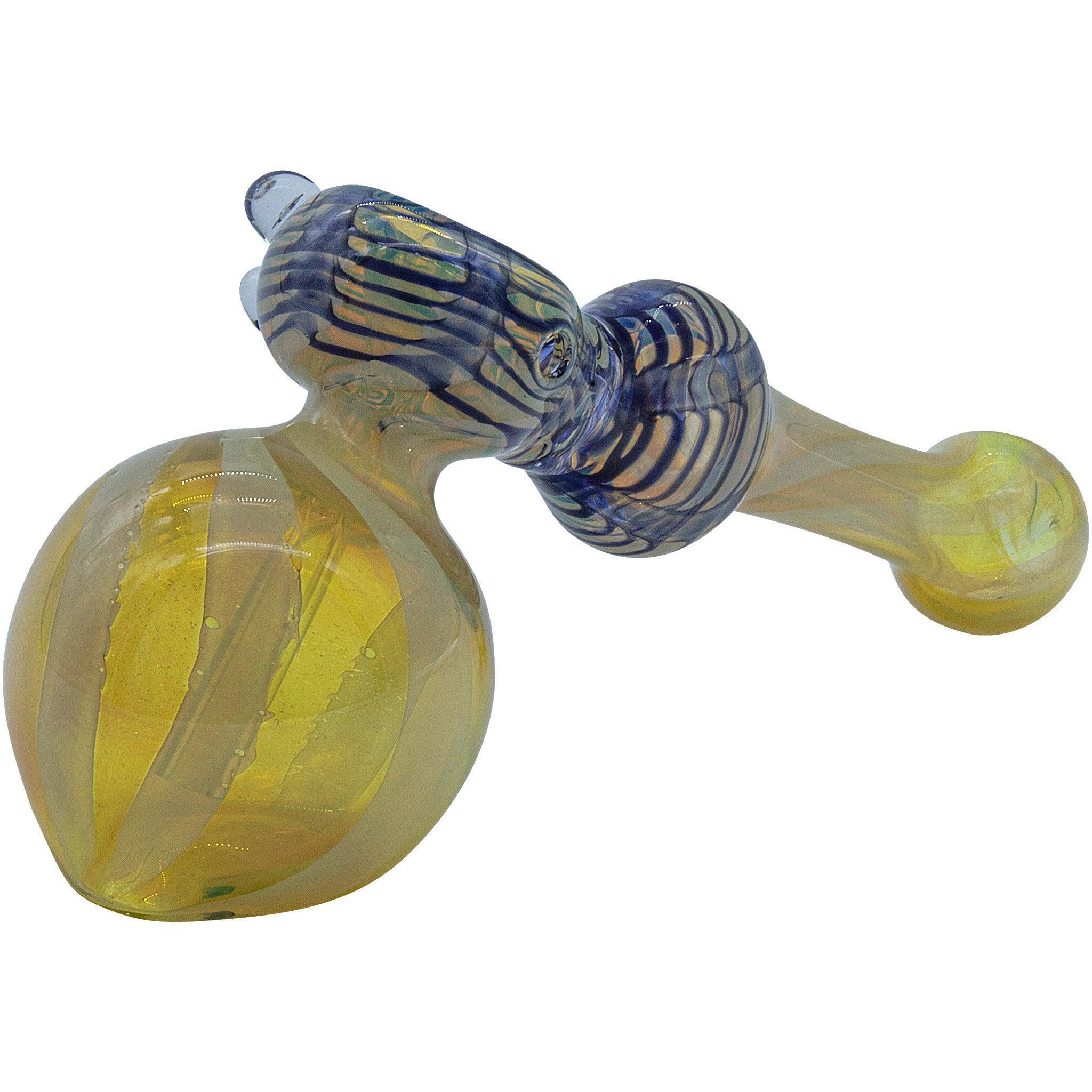 LA Pipes "Raked Hammer" Fumed Hammer Bubbler Pipe (Various Colors) - SmokeWeed.com