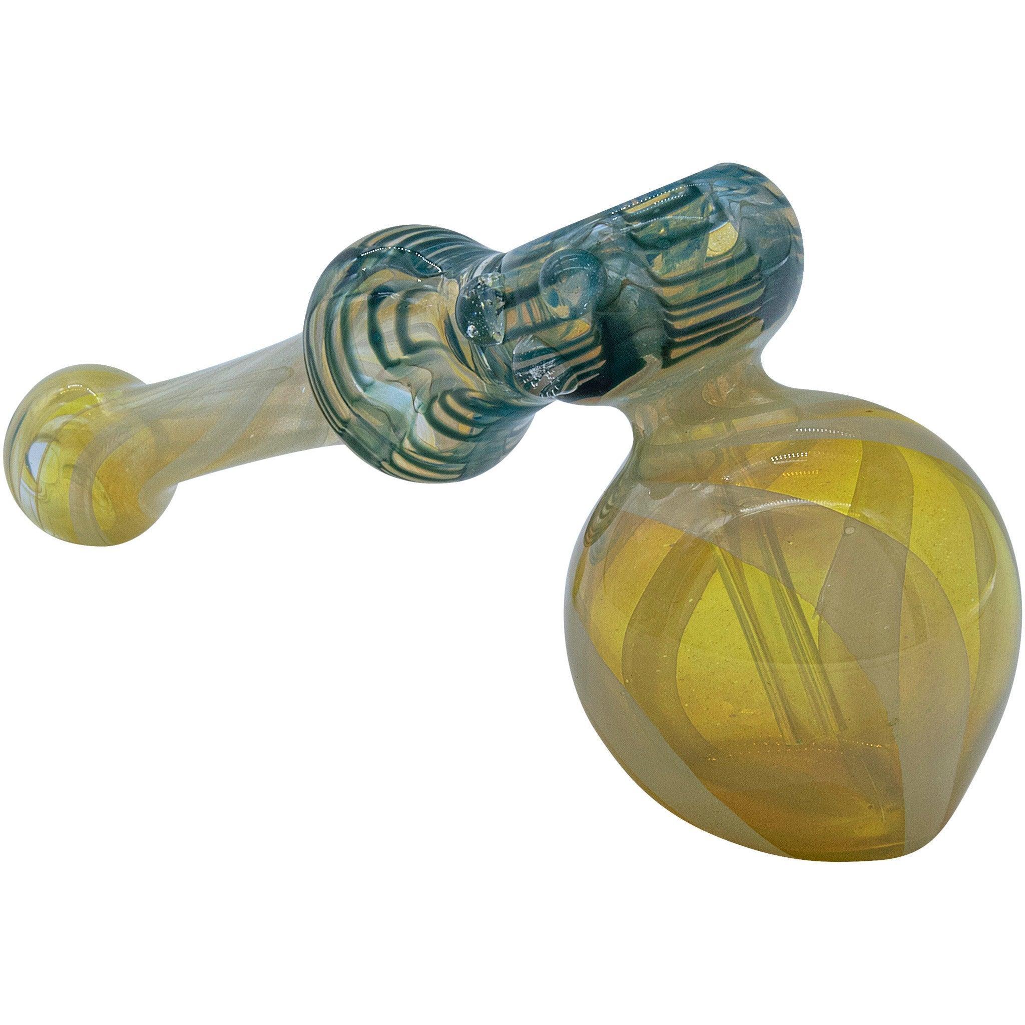 LA Pipes "Raked Hammer" Fumed Hammer Bubbler Pipe (Various Colors) - SmokeWeed.com
