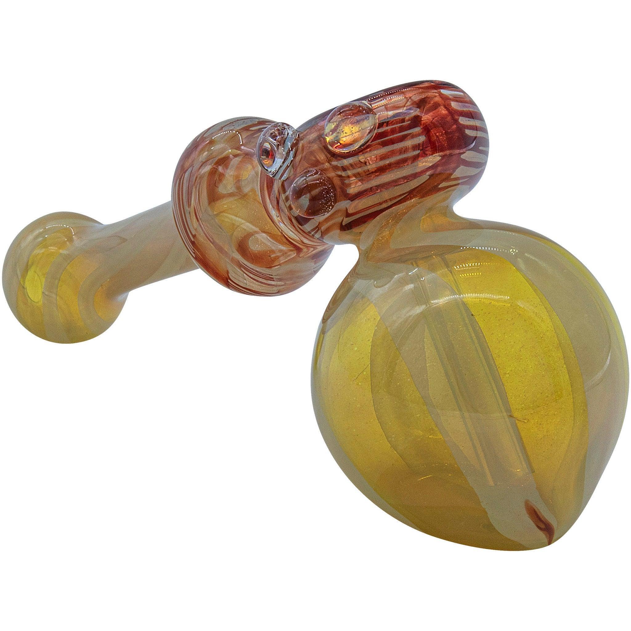 LA Pipes "Raked Hammer" Fumed Hammer Bubbler Pipe (Various Colors) - SmokeWeed.com