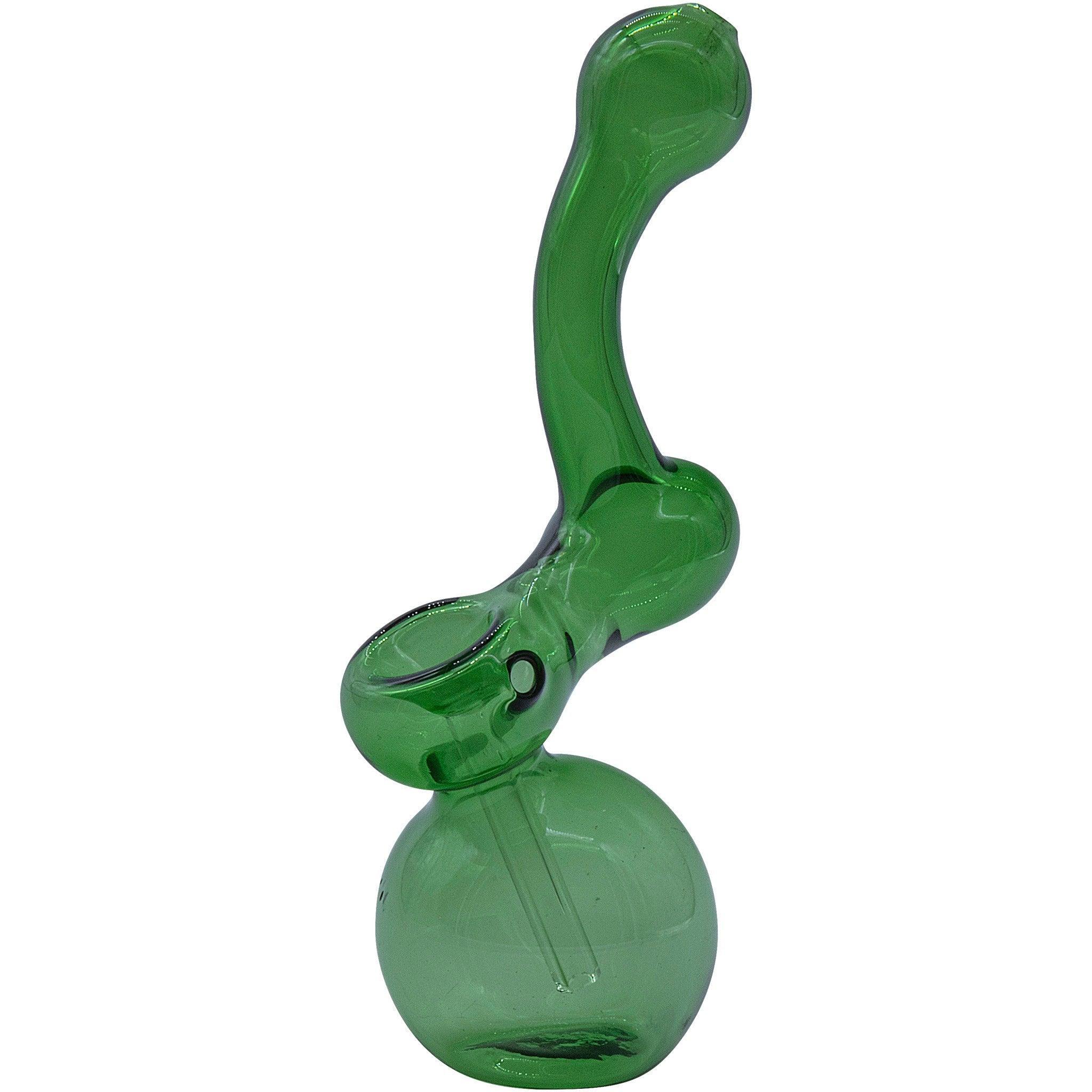 LA Pipes "Sherbub" Glass Sherlock Bubbler Pipe (Various Colors) - SmokeWeed.com