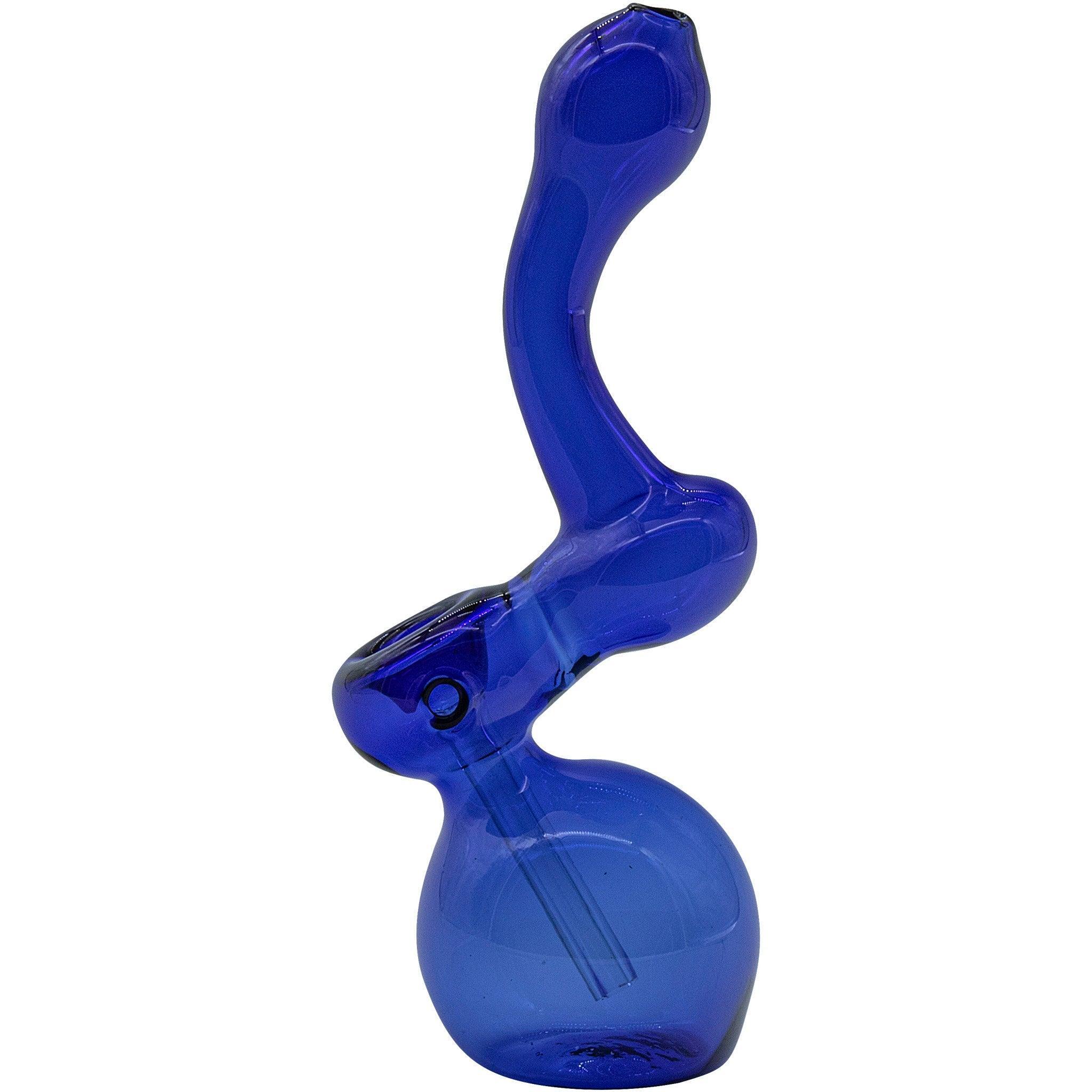 LA Pipes "Sherbub" Glass Sherlock Bubbler Pipe (Various Colors) - SmokeWeed.com