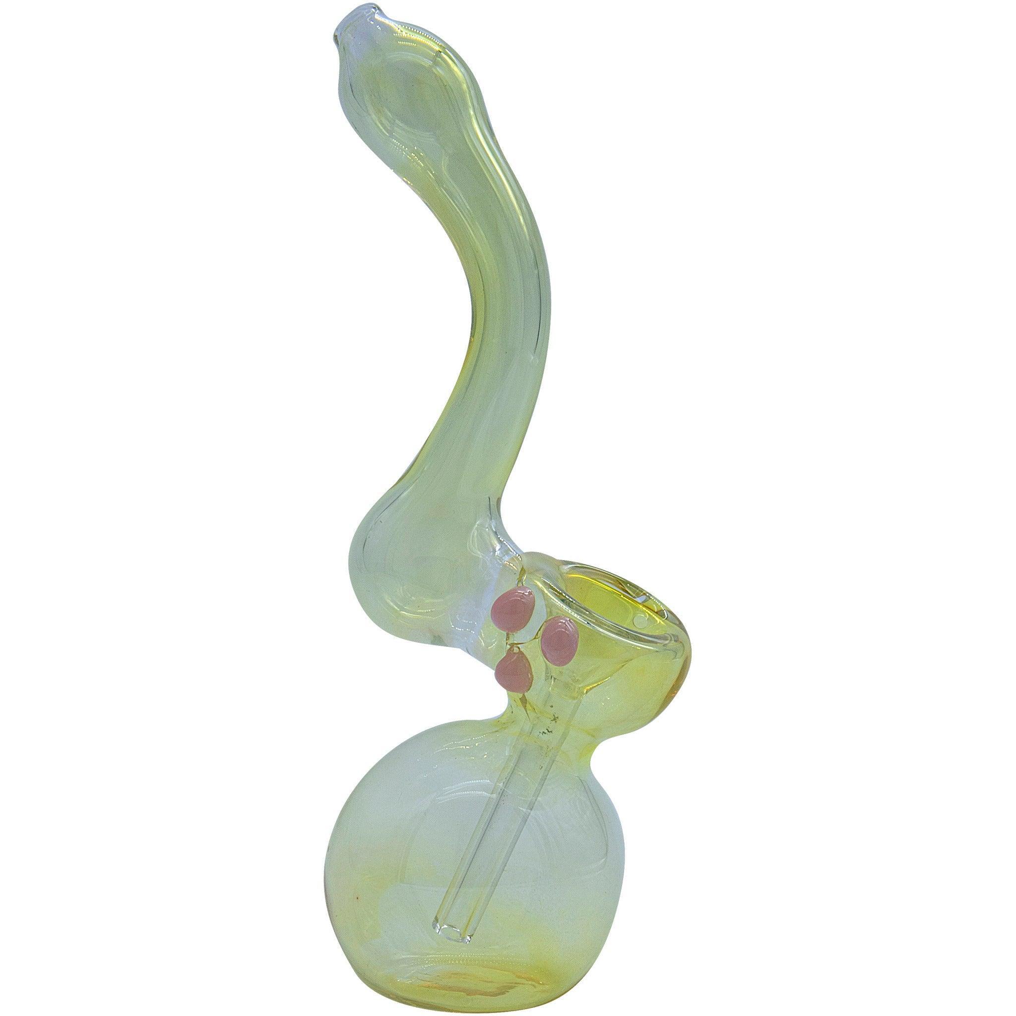 LA Pipes "Silver Sherlock" Fumed Sherlock Bubbler Pipe (Various Colors) - SmokeWeed.com
