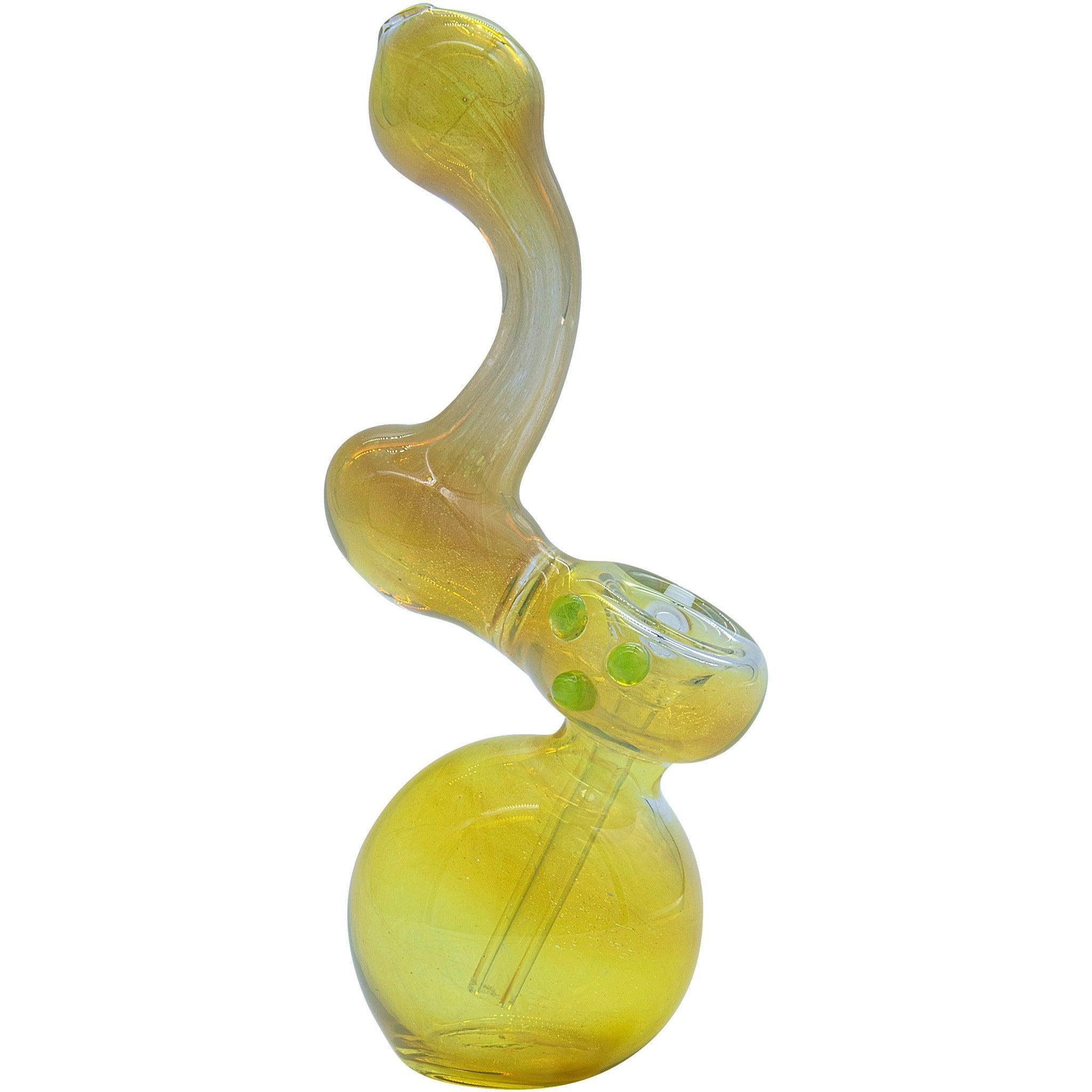 LA Pipes "Silver Sherlock" Fumed Sherlock Bubbler Pipe (Various Colors) - SmokeWeed.com