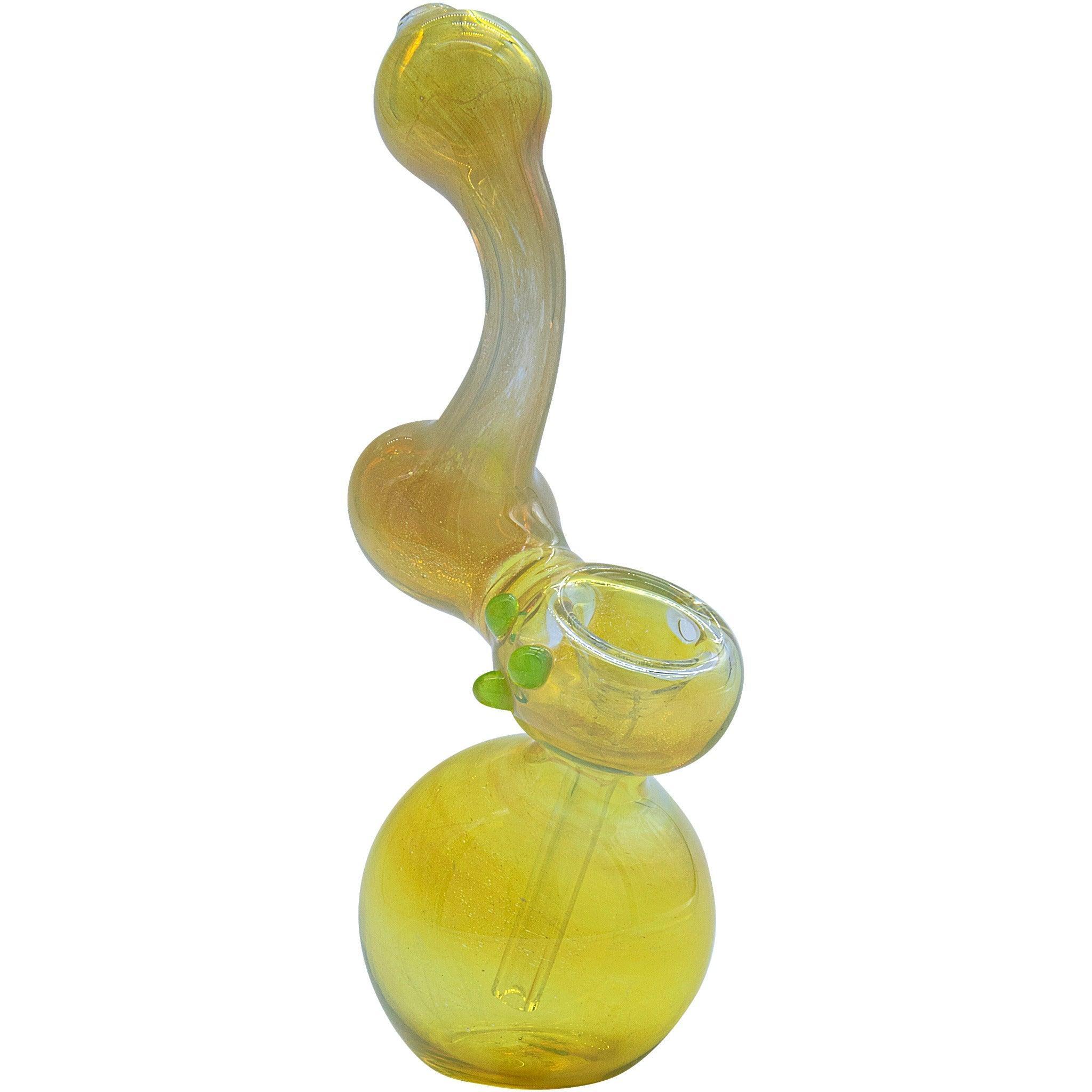LA Pipes "Silver Sherlock" Fumed Sherlock Bubbler Pipe (Various Colors) - SmokeWeed.com