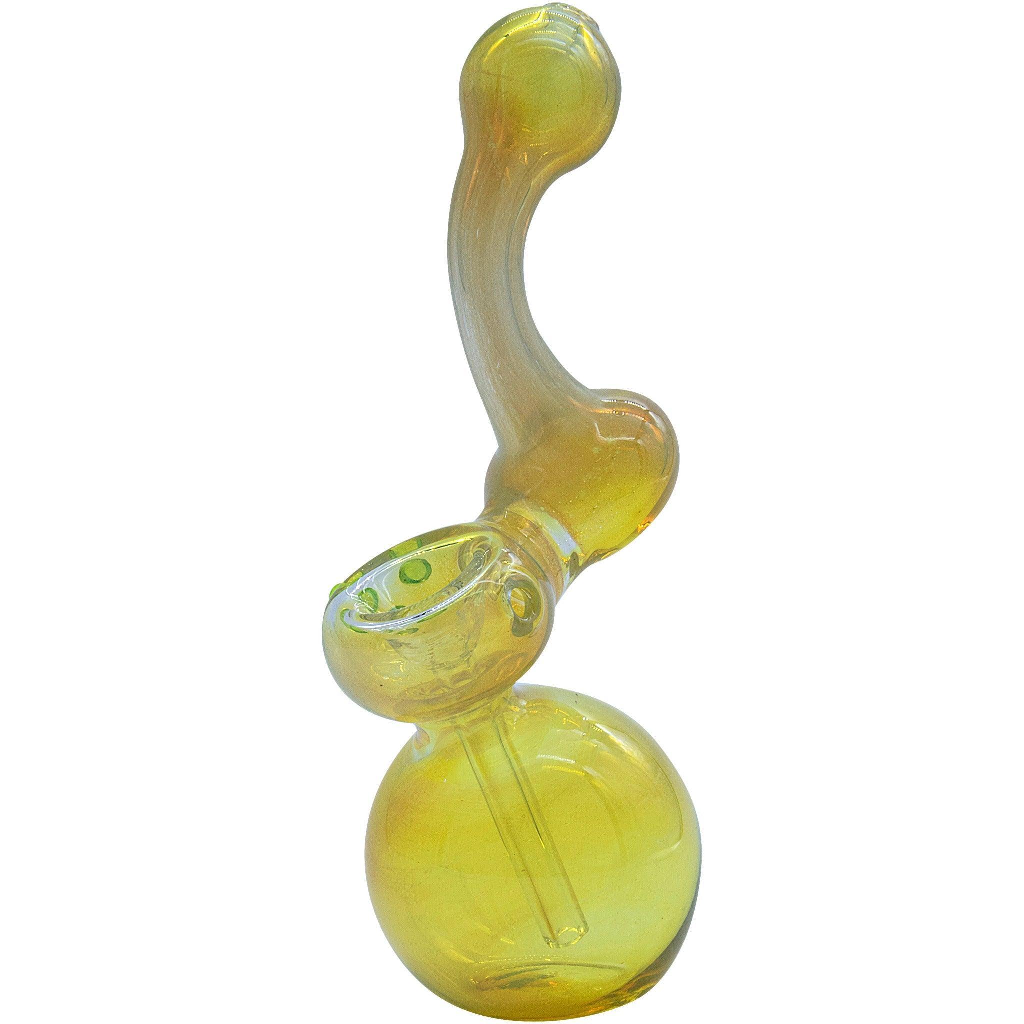 LA Pipes "Silver Sherlock" Fumed Sherlock Bubbler Pipe (Various Colors) - SmokeWeed.com