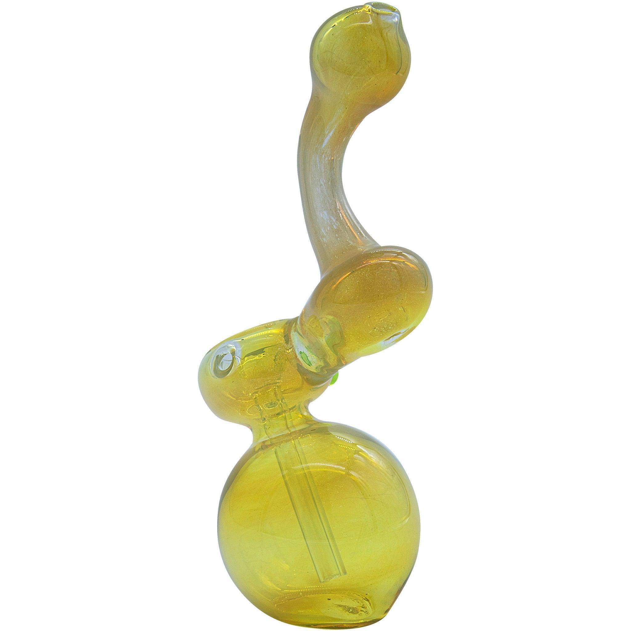 LA Pipes "Silver Sherlock" Fumed Sherlock Bubbler Pipe (Various Colors) - SmokeWeed.com