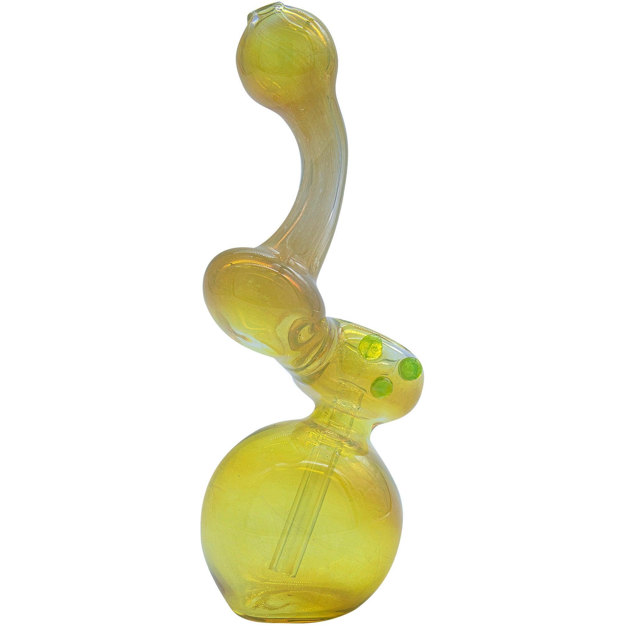 LA Pipes "Silver Sherlock" Fumed Sherlock Bubbler Pipe (Various Colors) - SmokeWeed.com