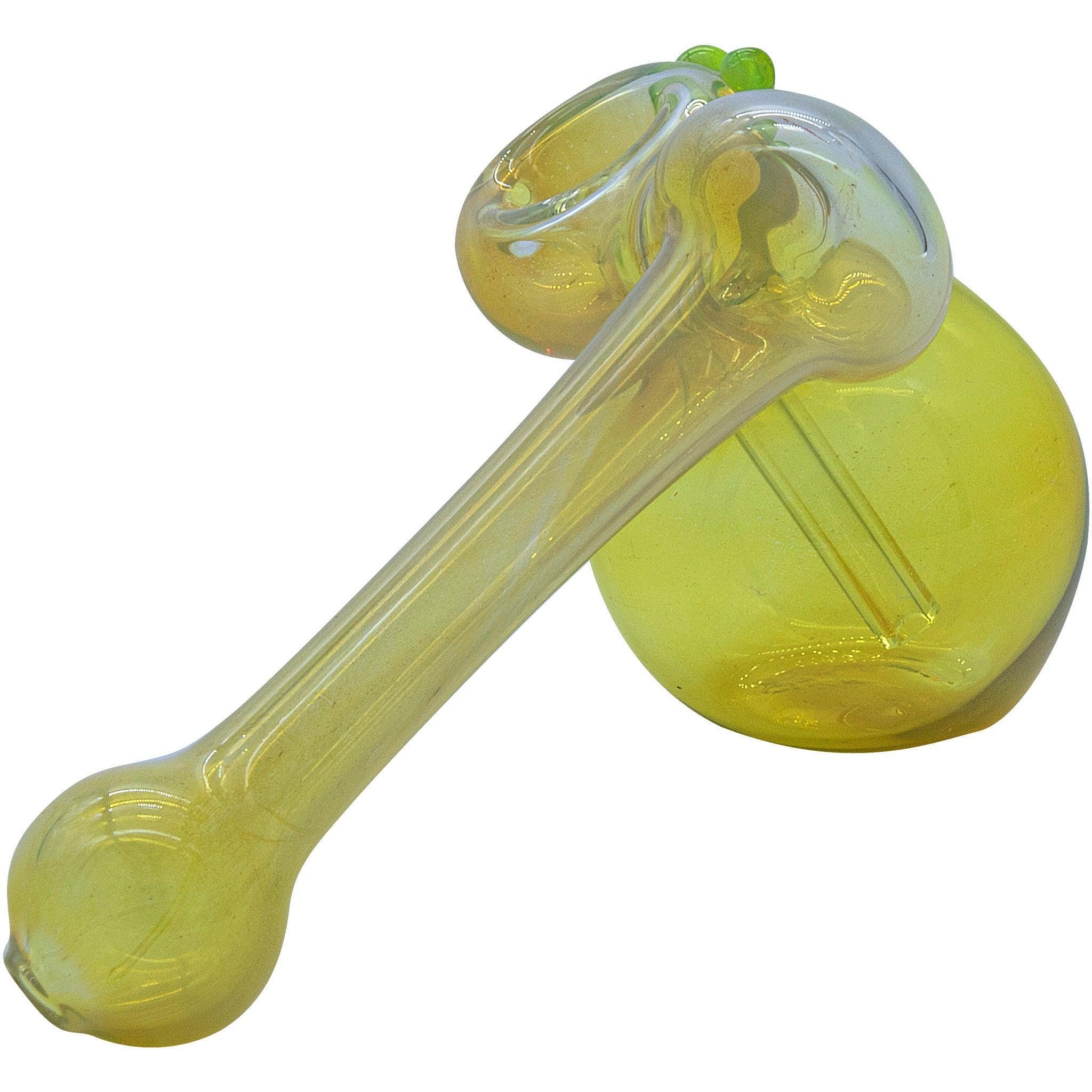 LA Pipes "Silver Sidecar" Fumed Hammer Sidecar Pipe (Various Colors) - SmokeWeed.com