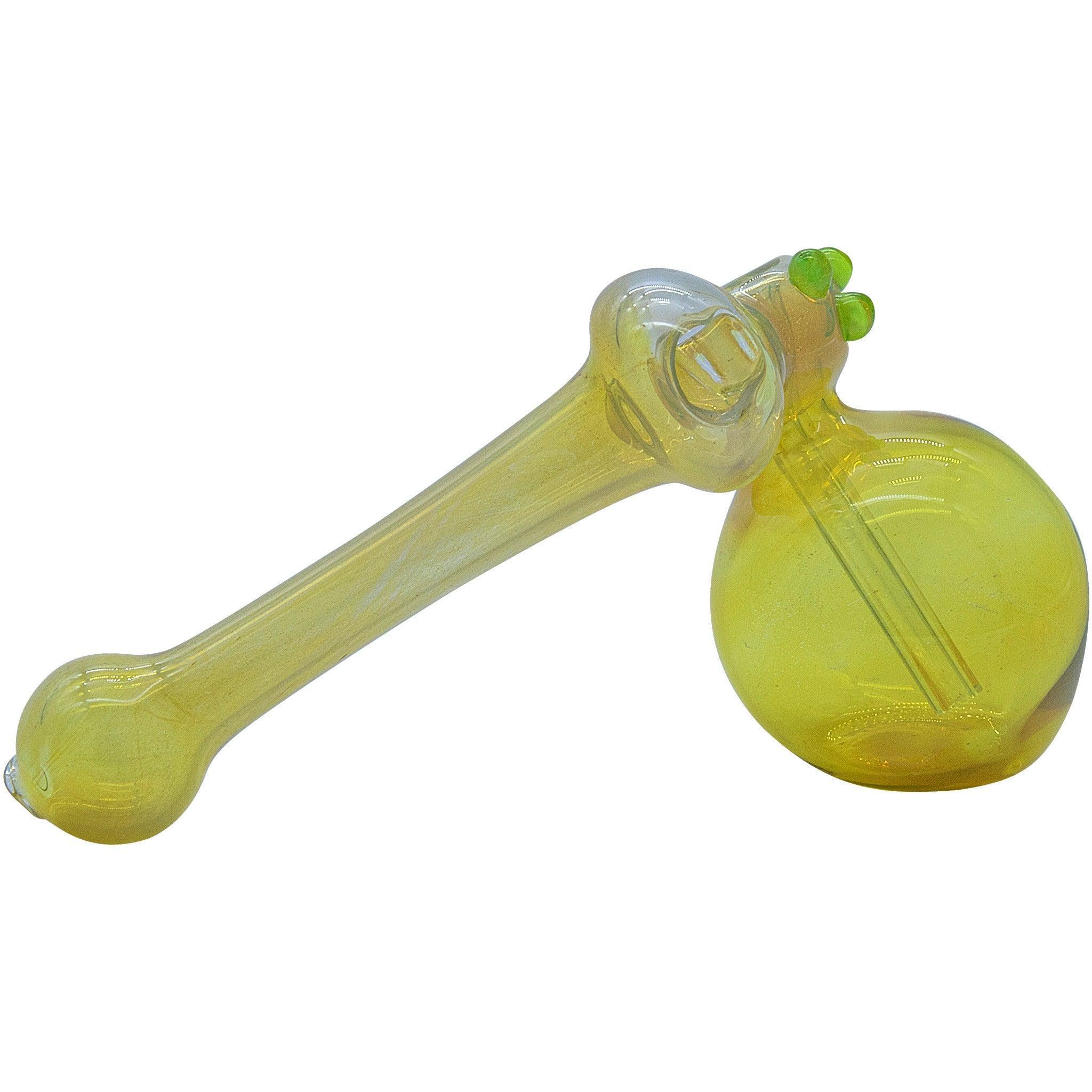 LA Pipes "Silver Sidecar" Fumed Hammer Sidecar Pipe (Various Colors) - SmokeWeed.com