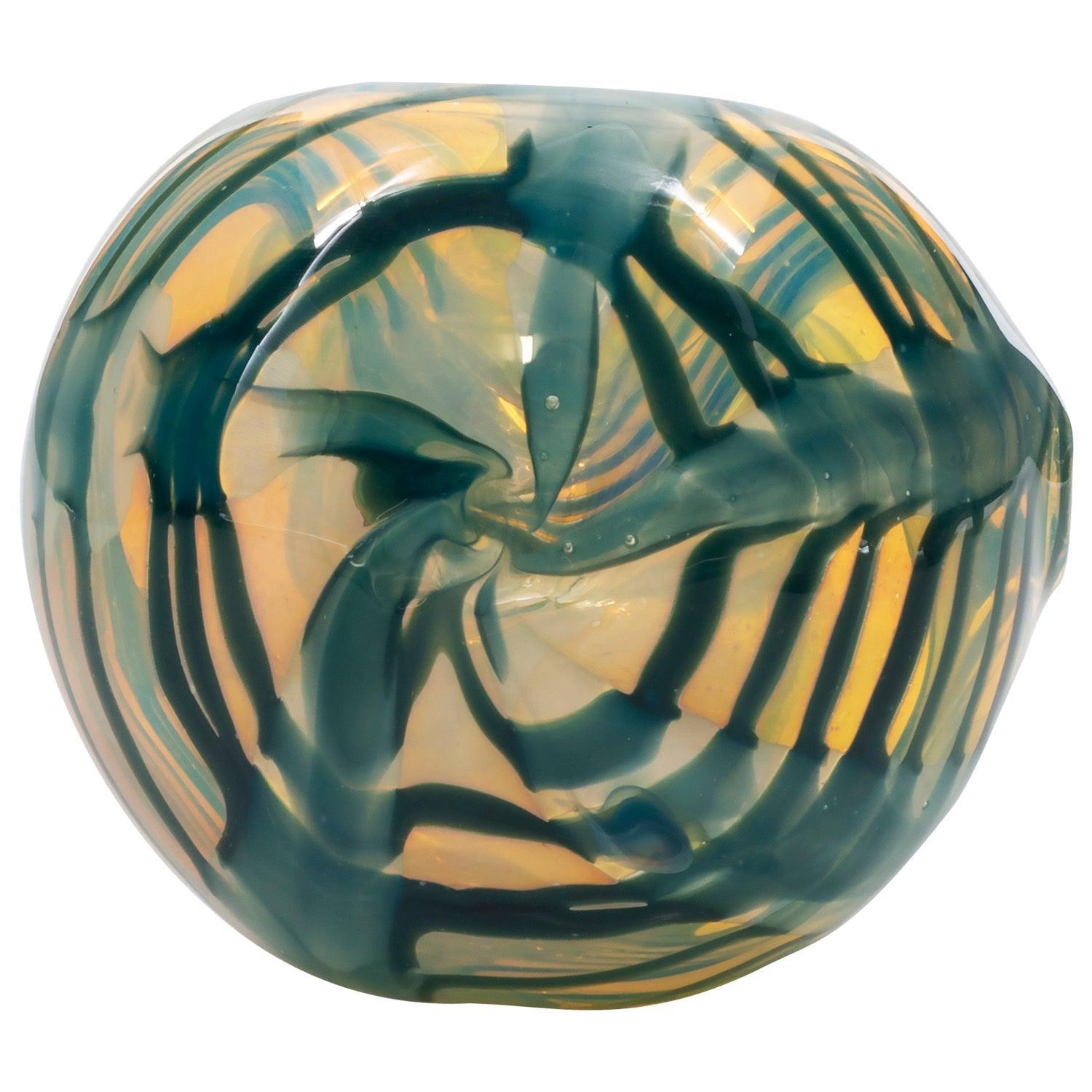 LA Pipes Twisty Cane Spoon Glass Pipe (Various Colors) - SmokeWeed.com