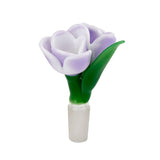 Lavender Tulip Bong Bowl | 14mm Male - SmokeWeed.com