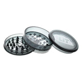 LiT 2-In-1 Acrylic Grinder & Stash Jar - 2.25" / Black 12PC DISPLAY - - SmokeWeed.com