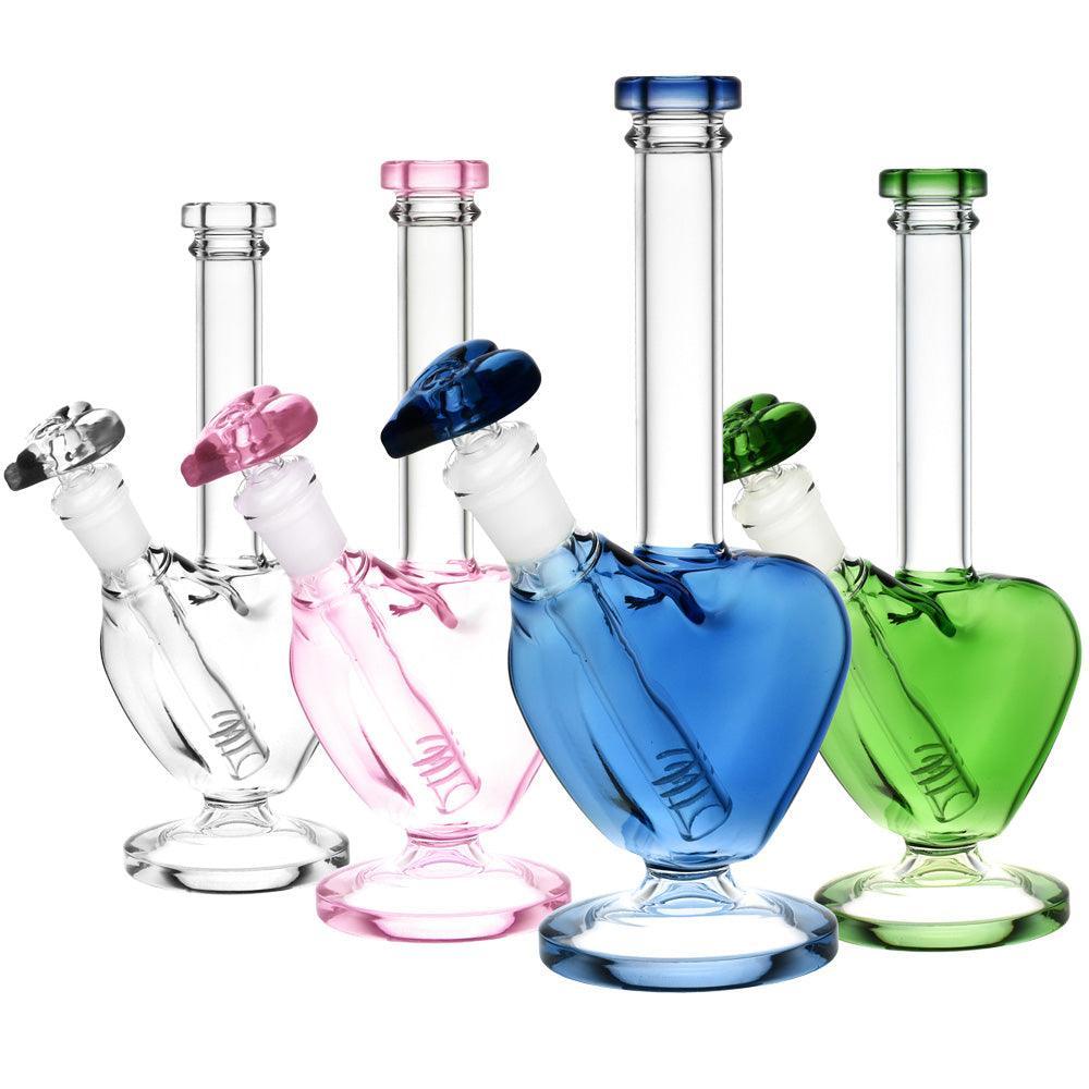 Love Water Pipe - 9" / 14mm F/ Colors Vary - SmokeWeed.com