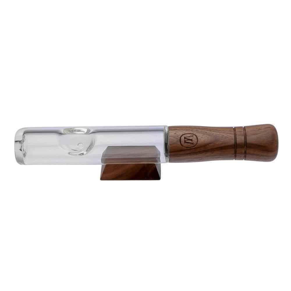 Marley Natural Glass & Walnut Steamroller - SmokeWeed.com