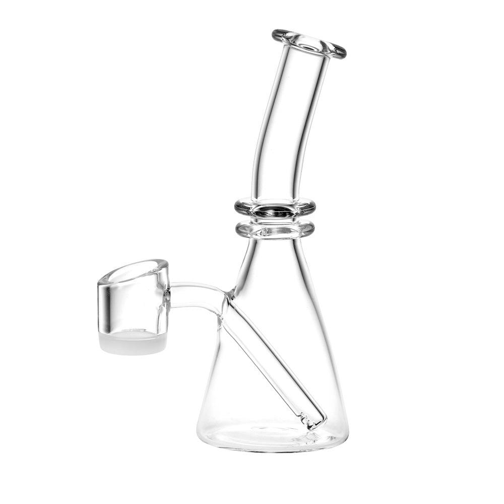 Mini All-In-One Quartz Oil Rig - 5" / Opaque Bottom Banger - SmokeWeed.com