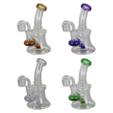 Mini Hour Glass Oil Rig - 5.25" / 14mm F / Colors Vary - SmokeWeed.com