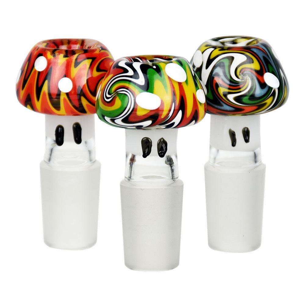 Multi-color Swirl Mushroom Herb Slide - SmokeWeed.com