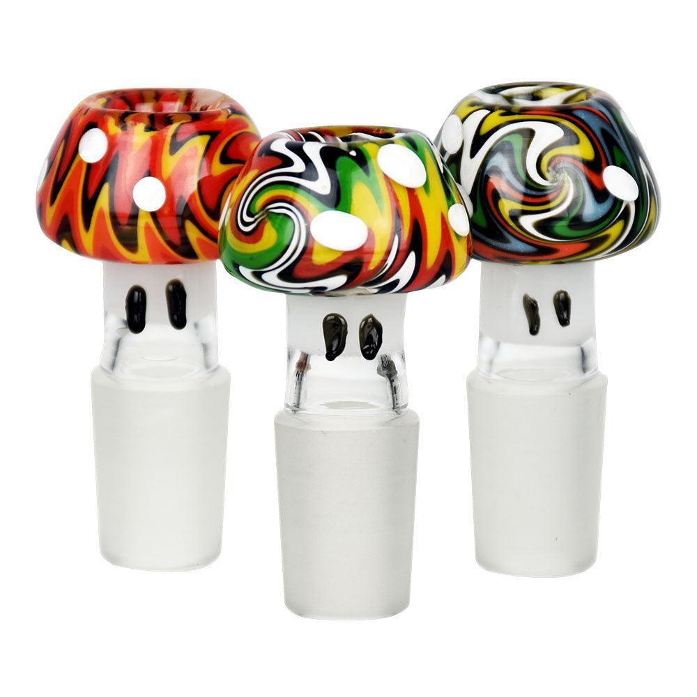 Multi-color Swirl Mushroom Herb Slide - SmokeWeed.com