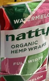 Natty Hemp Full Width Organic Natural 4 Wraps (3 Count) Watermelon Flavor - SmokeWeed.com