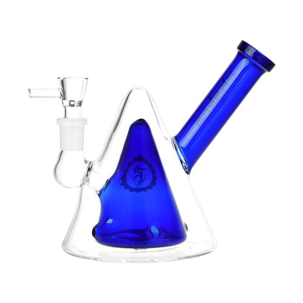 Nested Cones Chakra Glass Water Pipe - 5.5" / Colors Vary - SmokeWeed.com