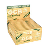 OCB Bamboo Rolling Papers with Tips | 24pc Display - SmokeWeed.com