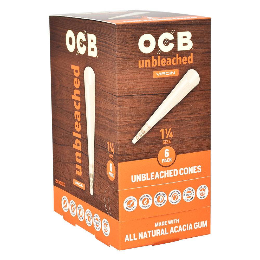 OCB Unbleached Cones | 24pc Display - SmokeWeed.com