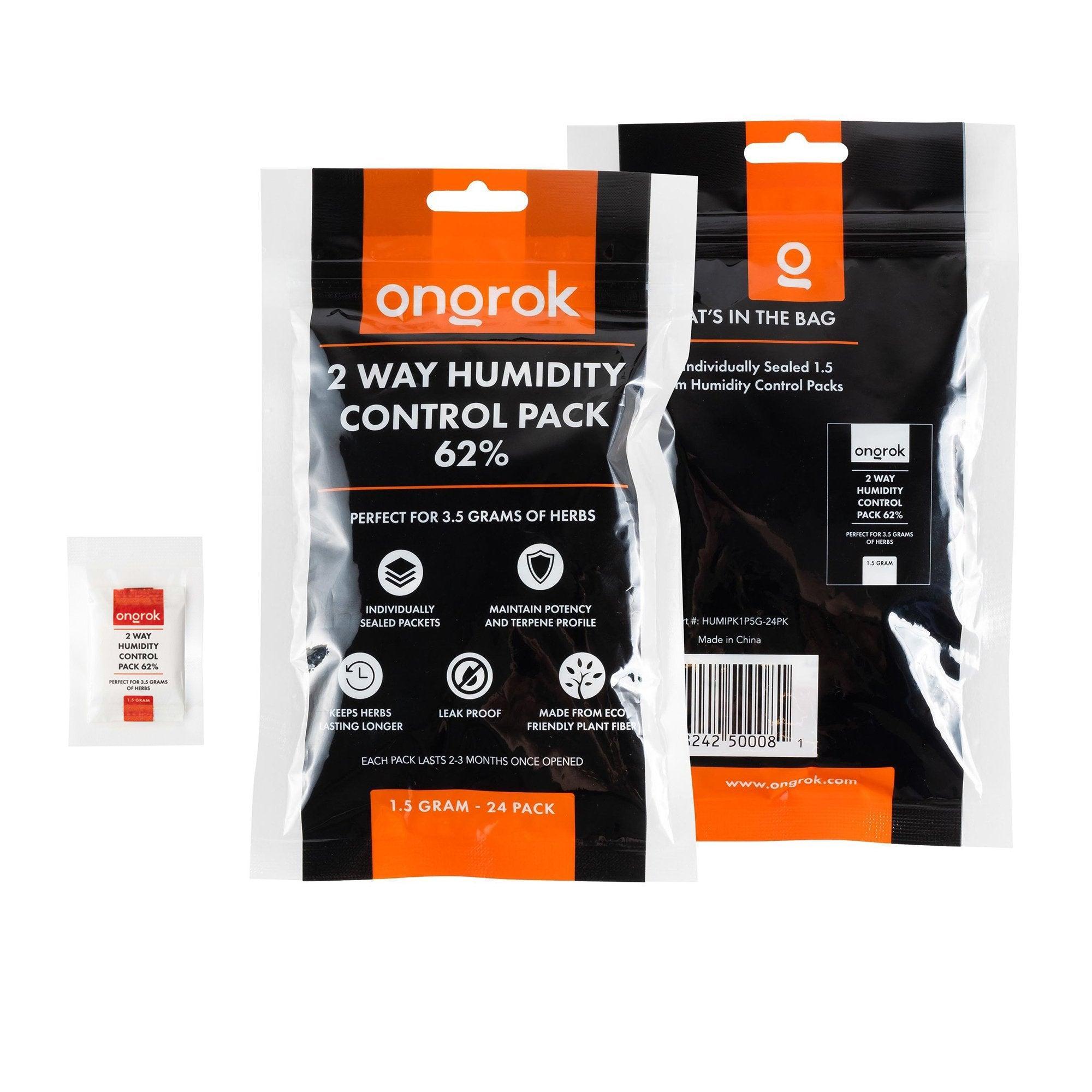 Ongrok 2-Way 62% Humidity Packs | 3 sizes (Small, Medium, Large) - SmokeWeed.com