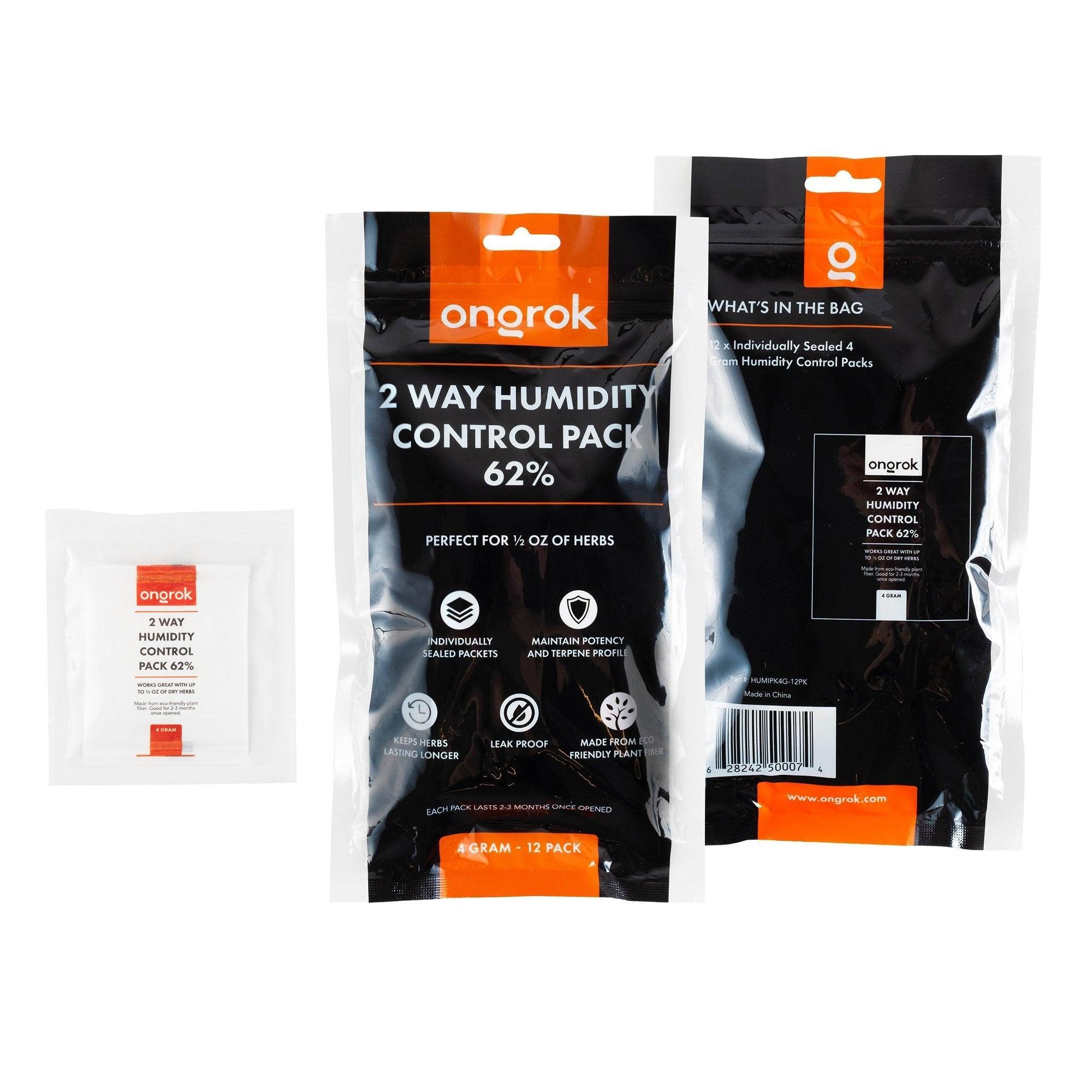 Ongrok 2-Way 62% Humidity Packs | 3 sizes (Small, Medium, Large) - SmokeWeed.com