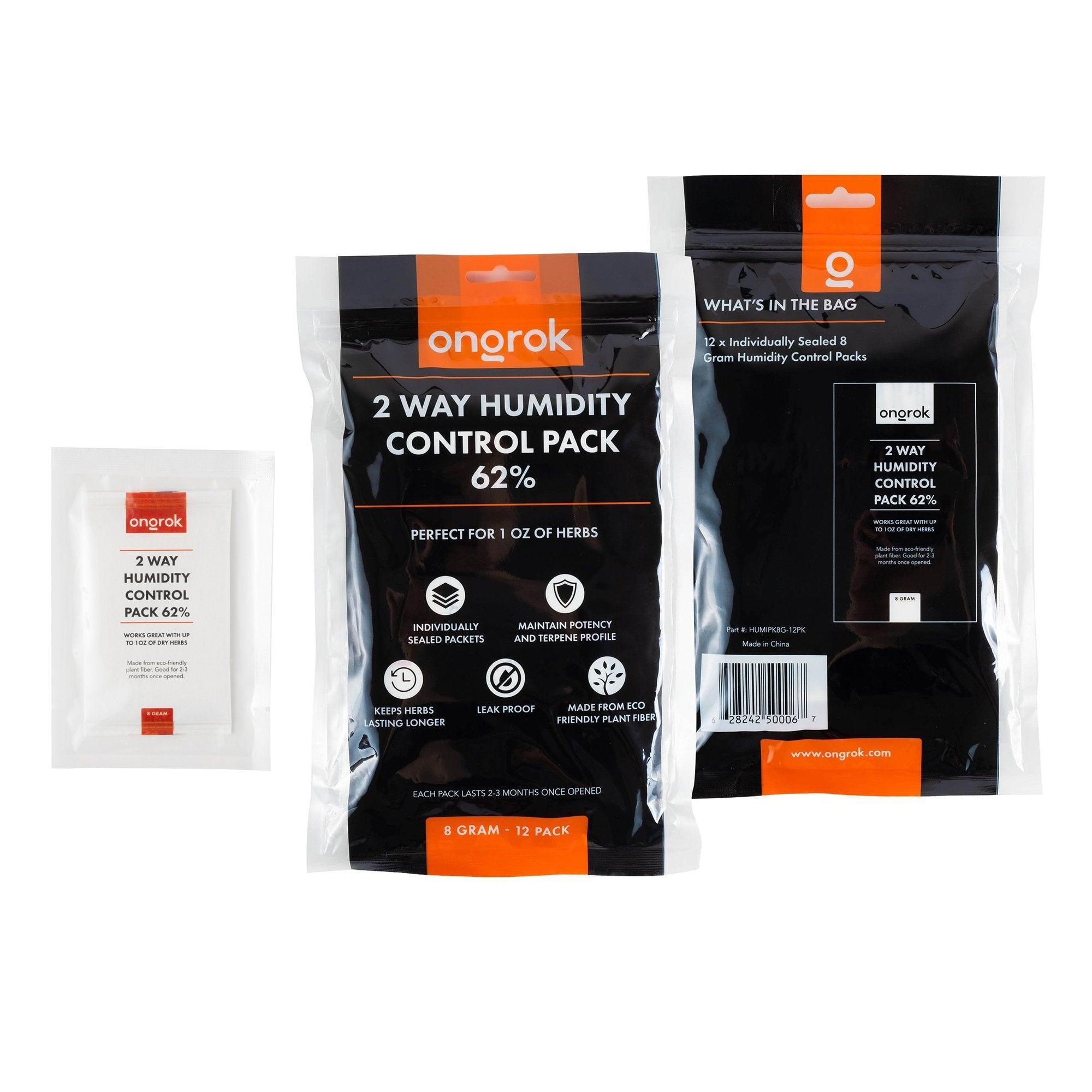 Ongrok 2-Way 62% Humidity Packs | 3 sizes (Small, Medium, Large) - SmokeWeed.com