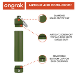 Ongrok Aluminum Storage Keychain - SmokeWeed.com