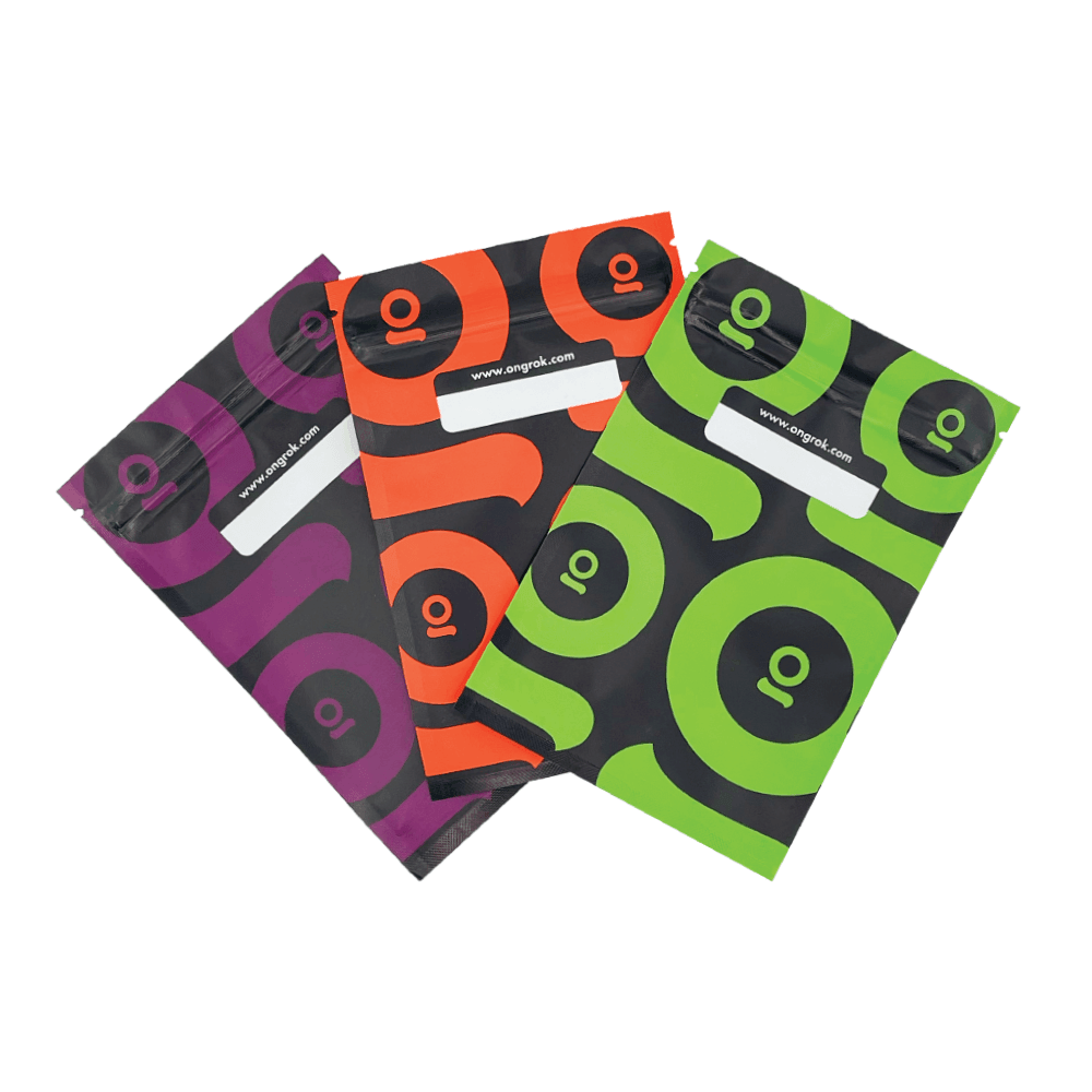 Ongrok Color-Coded Mylar Bags - SmokeWeed.com