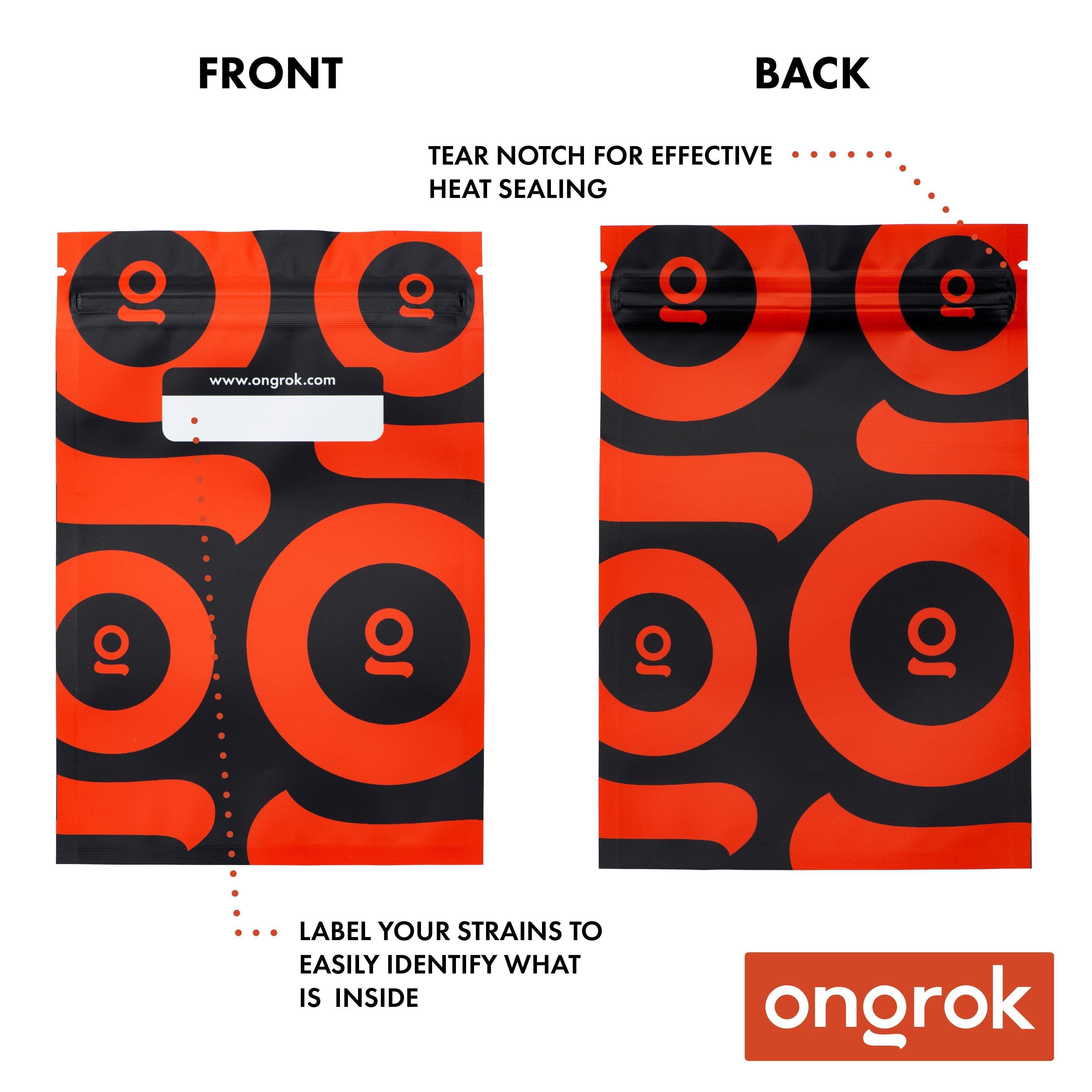Ongrok Color-Coded Mylar Bags - SmokeWeed.com