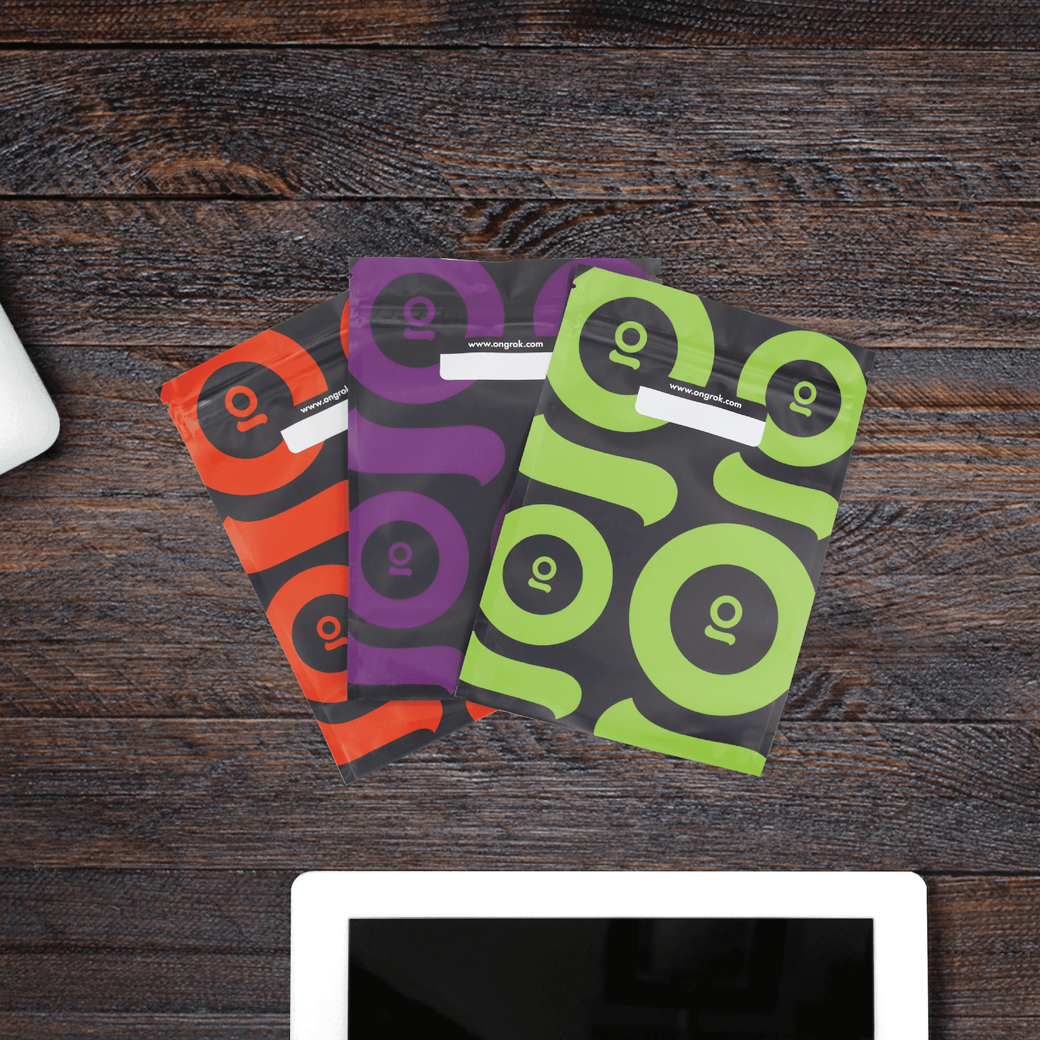 Ongrok Color-Coded Mylar Bags - SmokeWeed.com
