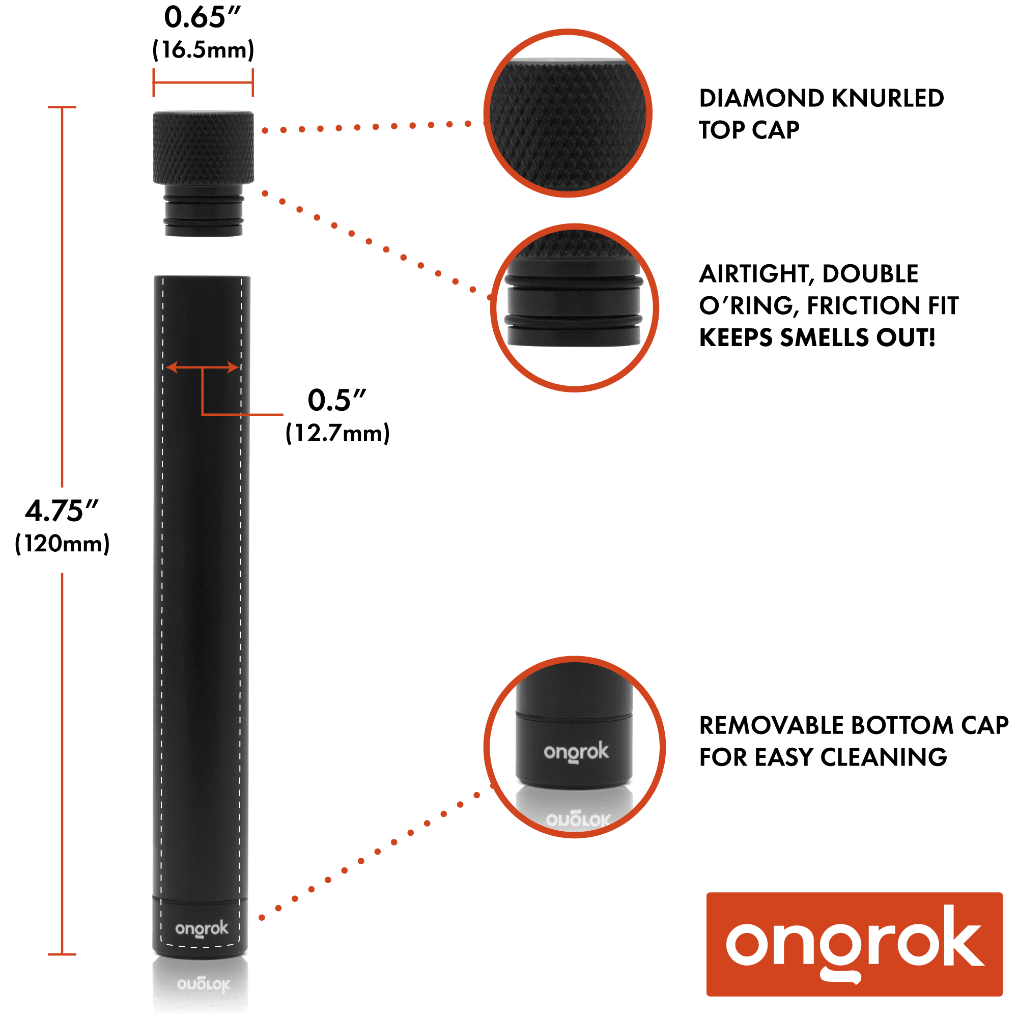 Ongrok Premium Storage Tube | Single - SmokeWeed.com