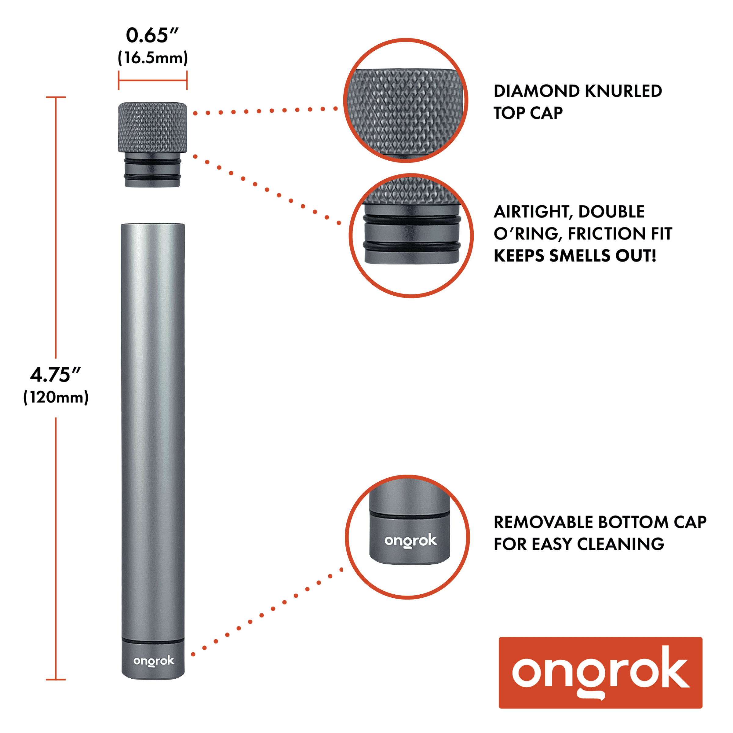 Ongrok Premium Storage Tube | Single - SmokeWeed.com