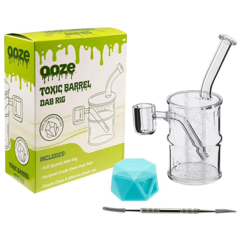 Ooze Toxic Barrel Mini Quartz Dab Rig - 5.5" - SmokeWeed.com