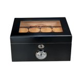 Original Black Matte Humboldt Humidor - SmokeWeed.com