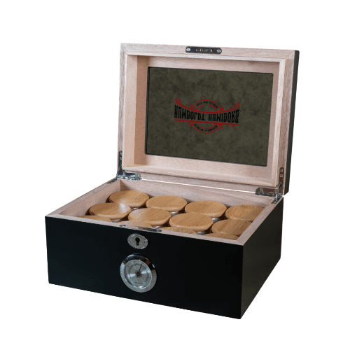 Original Black Matte Humboldt Humidor - SmokeWeed.com