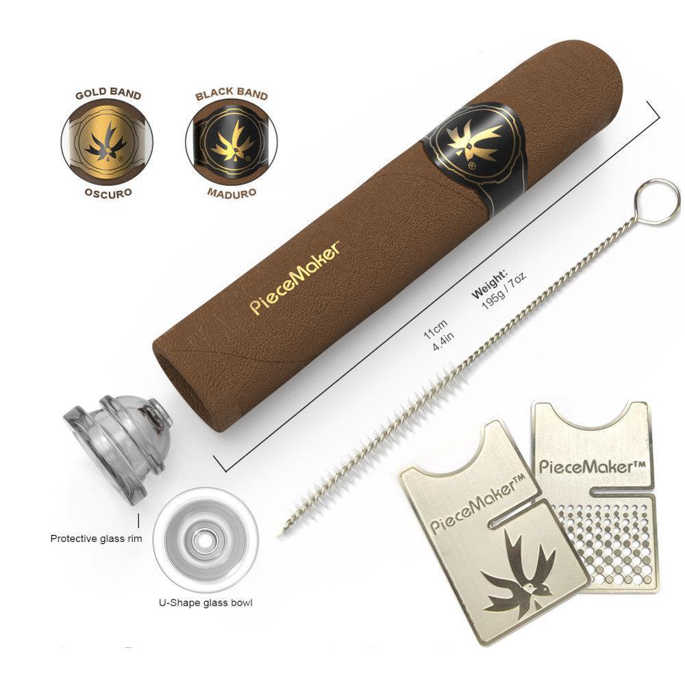 Piecemaker Kuban Silicone Pipe w/ Accessories- 4.4"/Colors Vary - SmokeWeed.com