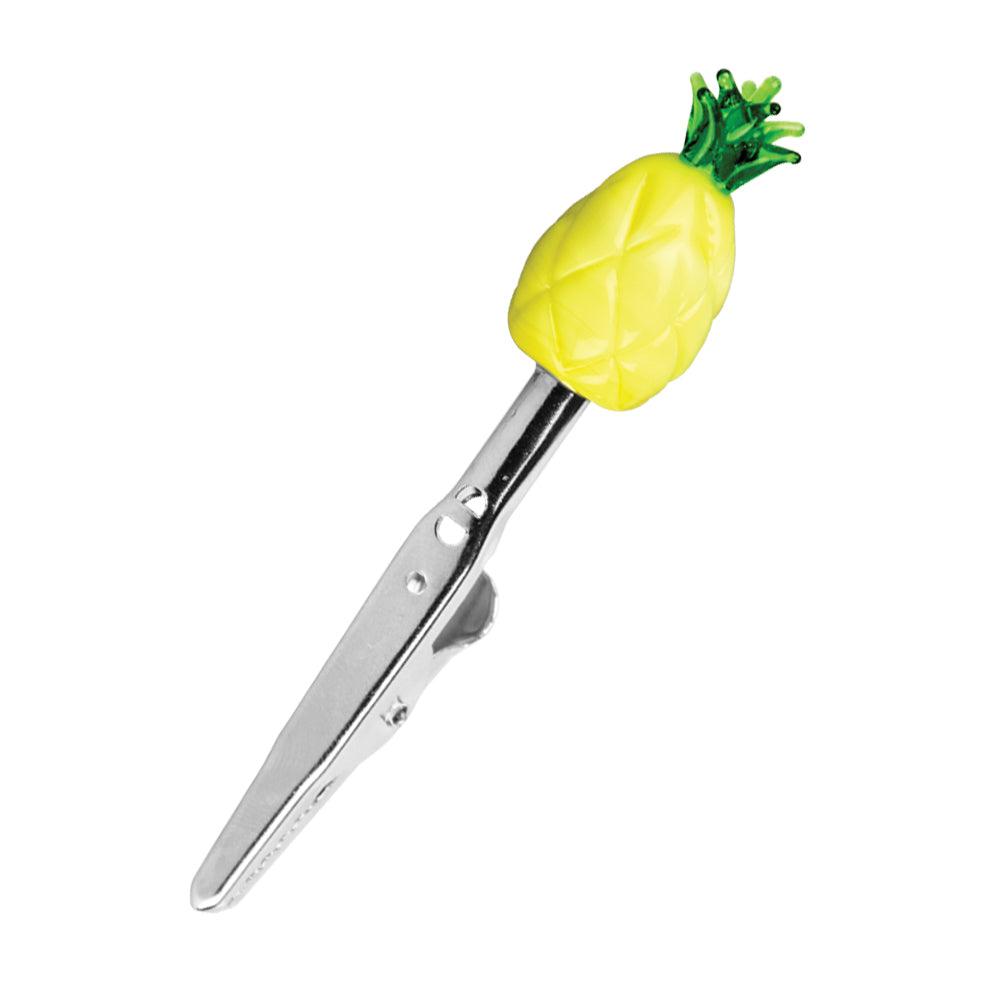 Pineapple Glass Roach Clip - SmokeWeed.com