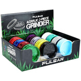 Pulsar Acrylic Grinder - 2pc / 2" / Assorted Colors 12PC DISPLAY - - SmokeWeed.com