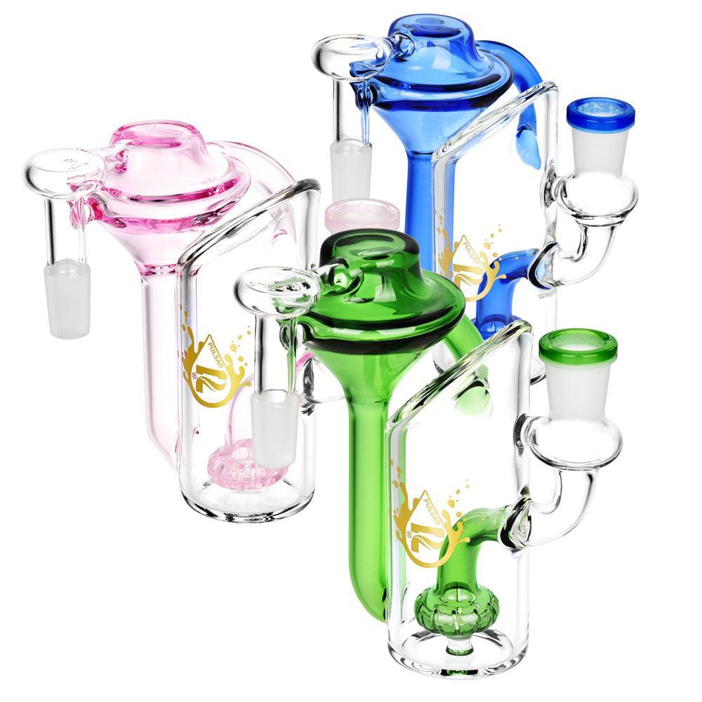 Pulsar Alchemist Recycler Ash Catcher | 14mm | 5" | Colors Vary - SmokeWeed.com