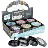 Pulsar Artist Series Grinder - 2.5" / 4pc / Assorted Designs 6PC DISPLAY - SmokeWeed.com