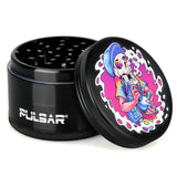 Pulsar Artist Series Metal Grinder - Skullbanger / 4pc / 2.5" - SmokeWeed.com